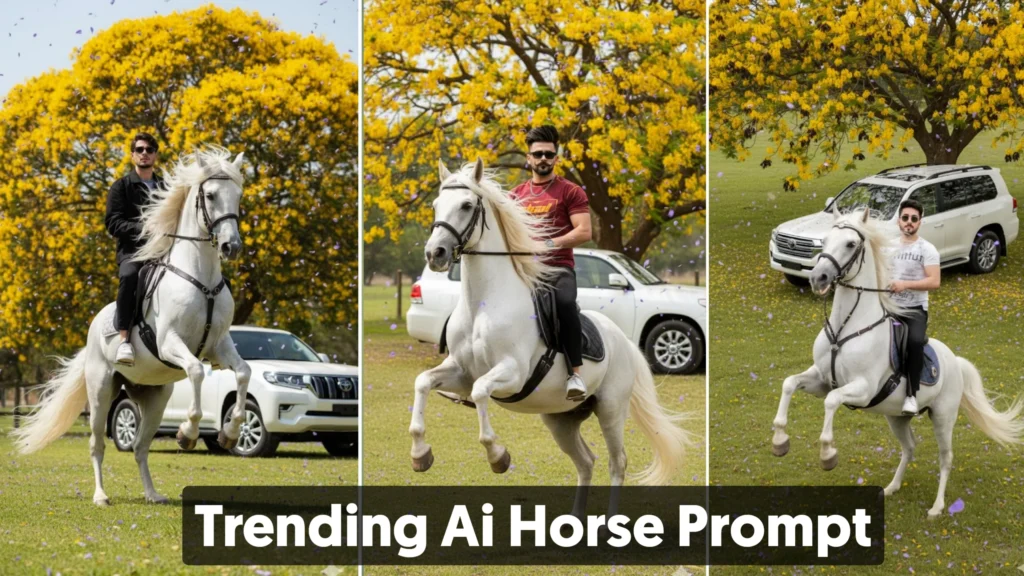 Google Gemini Yellow Background Trending Horse Prompt Guide